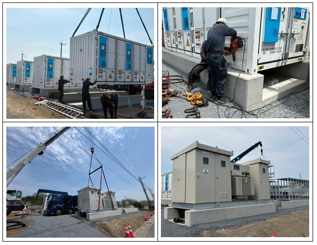 【系統用蓄電池】BESS AC出力2MW DC容量8MWh（埼玉県）