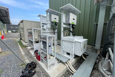 【高圧自家消費型】太陽光発電用PCS・変圧器設置状況