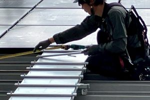 【高圧自家消費型】架台位置の寸法測定