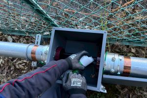 【系統用蓄電所】プルボックス内の防湿・防錆処理