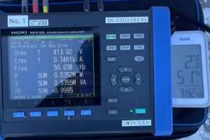 【各種試験】電力品質アナライザーによる電力測定
