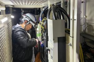 【高圧受変電設備】受変電盤内の改修作業