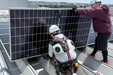 【高圧自家消費型】太陽光パネル据付作業