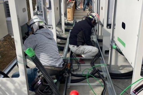 【高圧自家消費型】設備間ケーブル接続作業