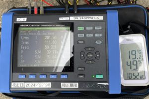 【各種試験】HIOKI・PQ3100による負荷遮断試験