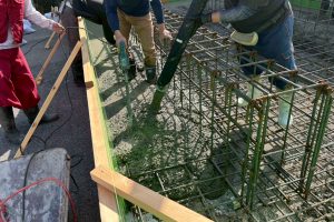 【系統用蓄電所】基礎工事｜コンクリート打設・締固め作業