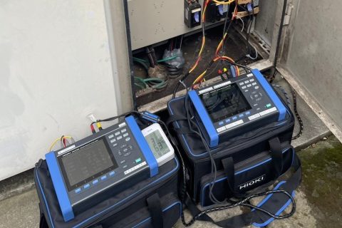 【各種試験】電力測定器による分電盤系統測定