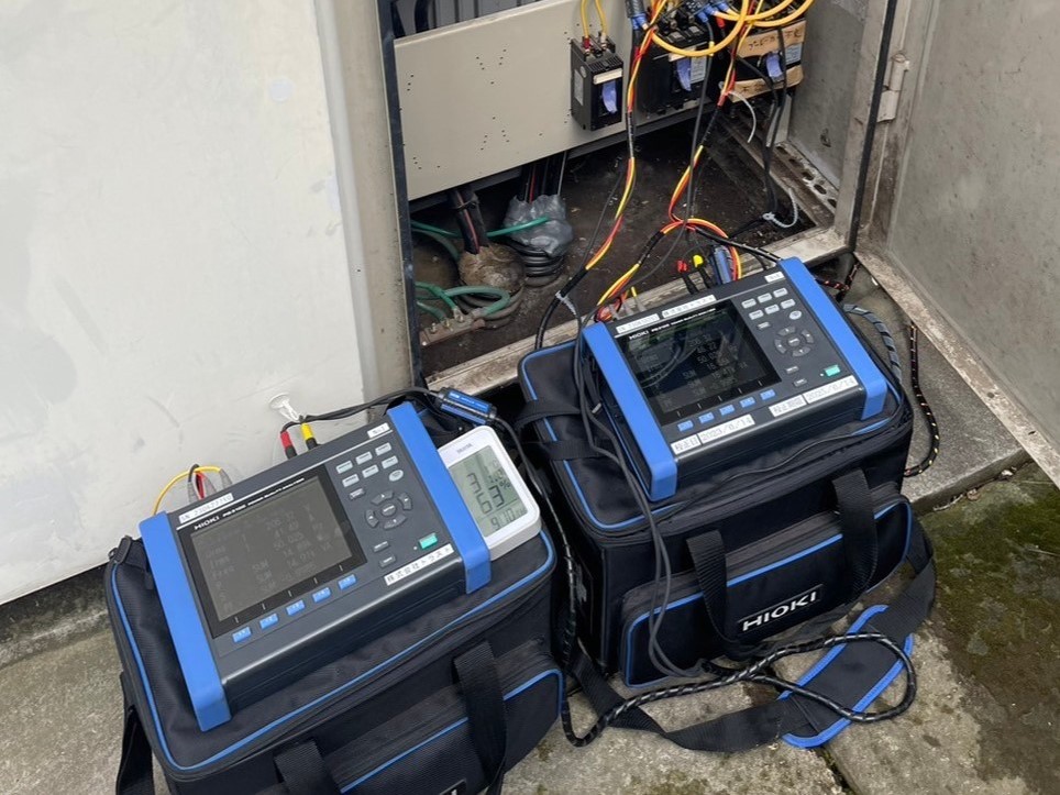 【各種試験】電力測定器による分電盤系統測定