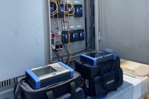 【各種試験】電力測定器 変圧器盤前