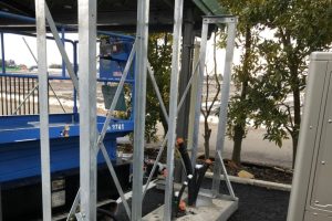 【その他】V2H・蓄電池設備用架台の設置工事