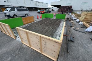 【系統用蓄電所】基礎工事｜型枠・配筋施工完了