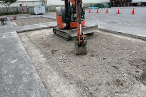 【系統用蓄電所】基礎工事｜掘削・床付け作業