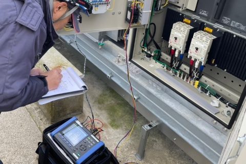 【各種試験】電力品質アナライザによる測定・記録