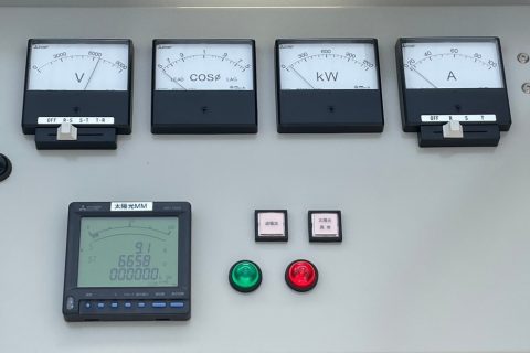 【その他】キュービクル内マルチメーター新設後