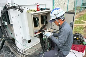 【高圧自家消費型】接続箱内の配線施工