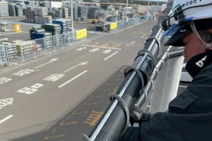 【高圧自家消費型】高所作業車による架空配線工事