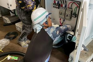 【高圧自家消費型】屋内配電盤への結線作業