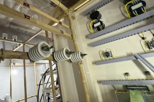 【高圧受変電設備】更新前の既設機器・配線状況