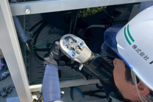 【高圧受変電設備工事】高圧ケーブル端末の圧着