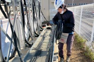 【高圧自家消費型】ケーブルラックへの配線・通線工事